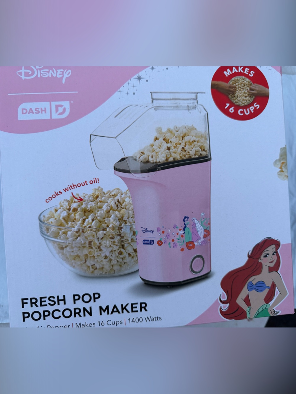 Dash Pink Disney Princess Popcorn Maker